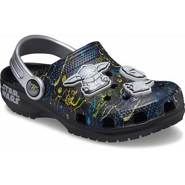 Crocs Klassiska Grogu™ Clogs Pojke Svarta | Sverige 1355EBCX